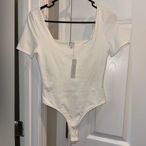 White Short Sleeve Bodysuit